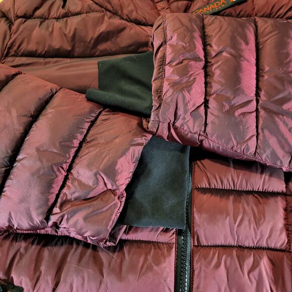 Canada Weather Gear Long Midi Puffer Hooded Jacket Pockets 21"p2p - Picture 6 of 12